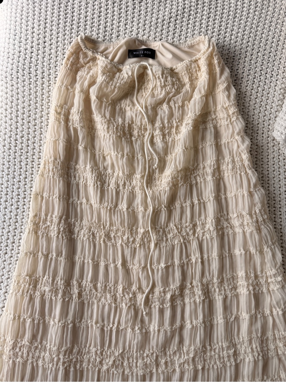 White Fox Boutique White Maxi Skirt - Picture 2 of 2